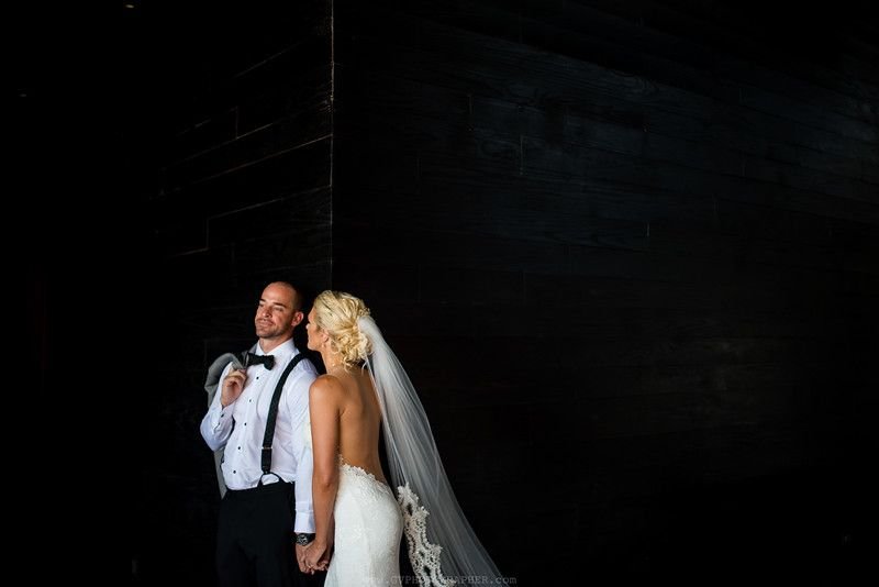 Bride kissing Groom at The Cape