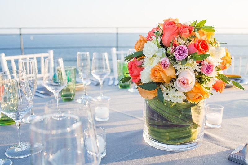 Table Centerpieces at Wedding at The Cape Cabo San Lucas
