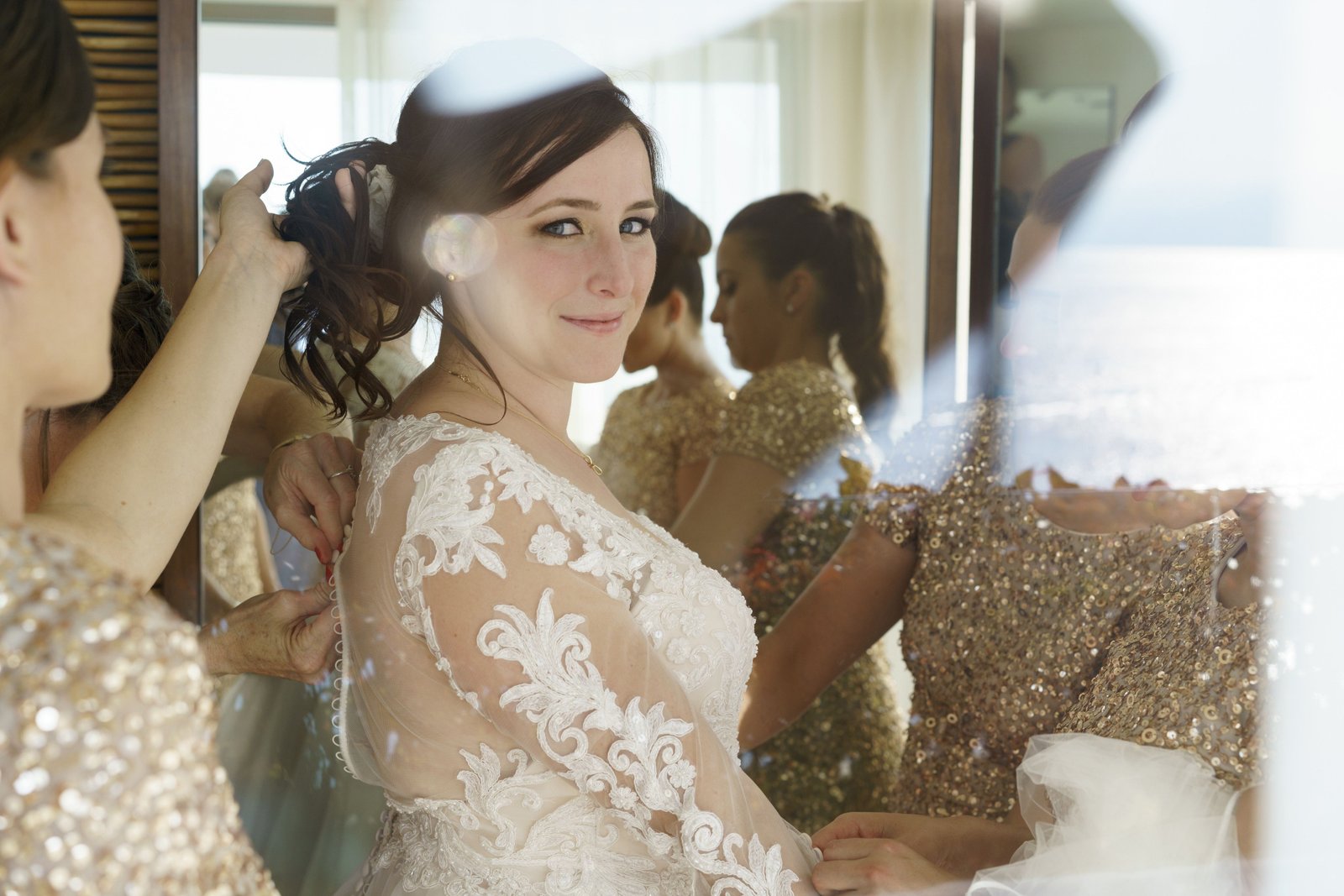 Bride Getting Ready at the Hyatt Ziva in Puerto Vallarta Mexico