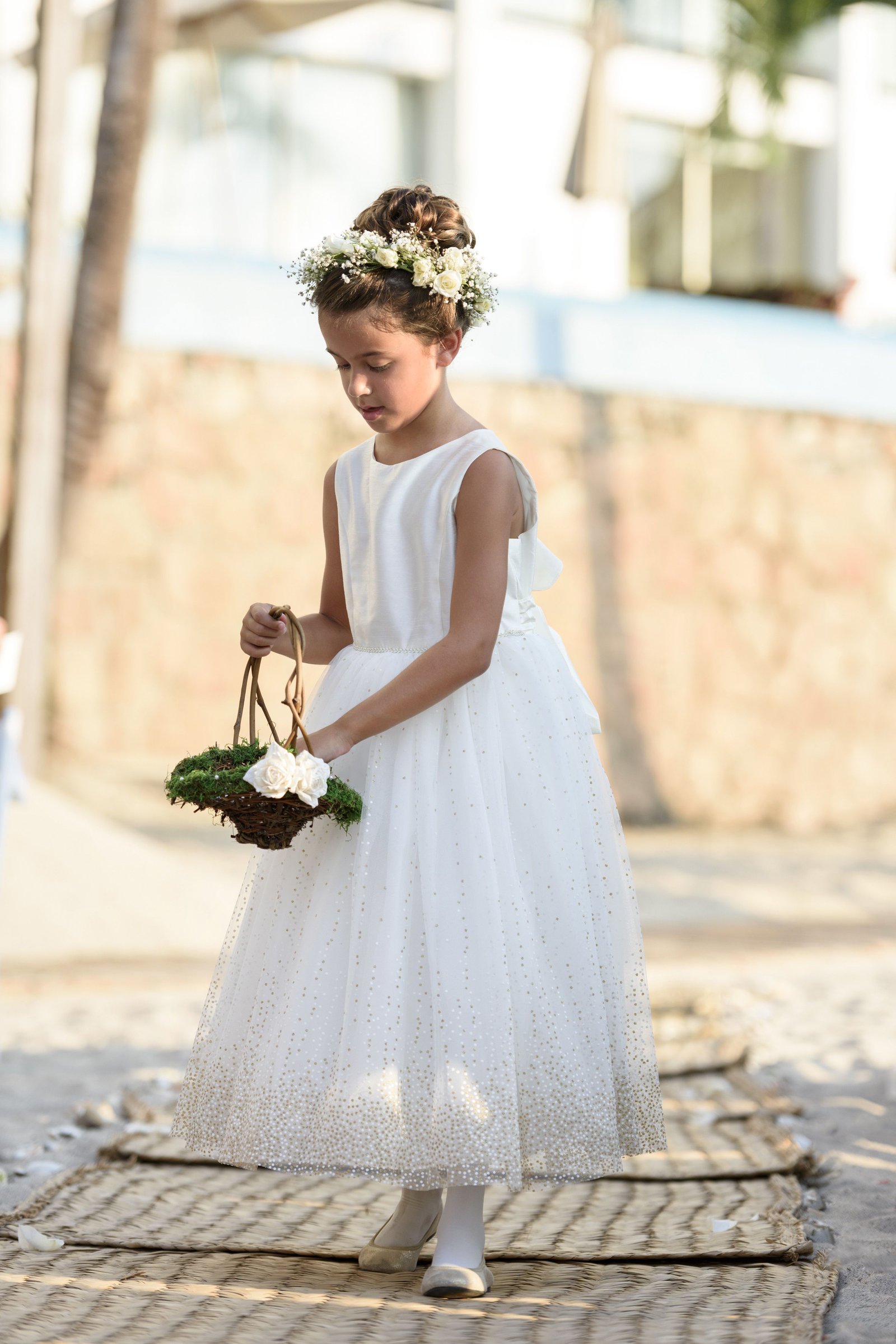 Flower Girl at Wedding in Puerto Vallarta at the Hyatt Ziva