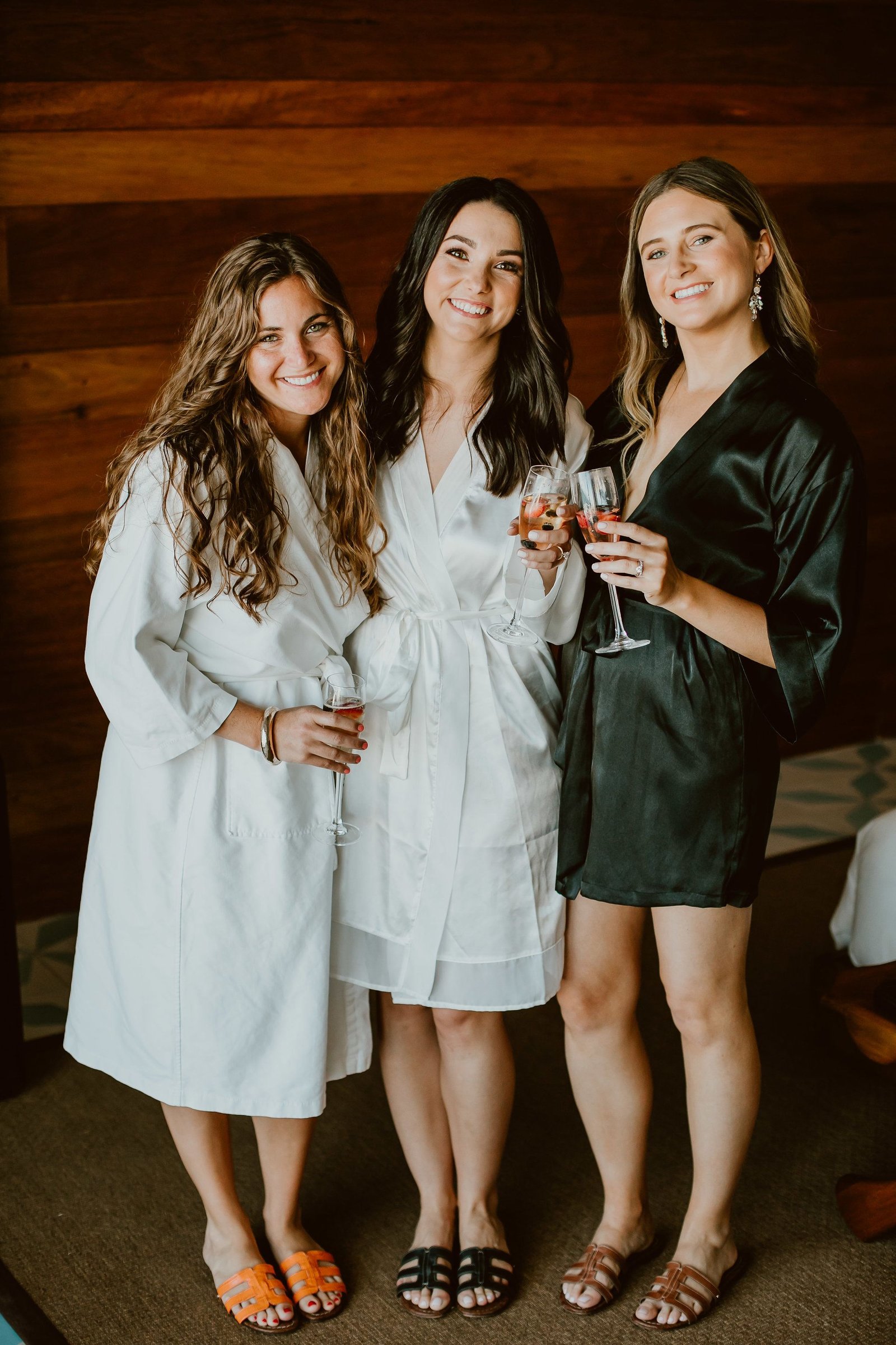 Bride with her bridesmaids getting ready at The Cape in Cabo San Lucas Mexico