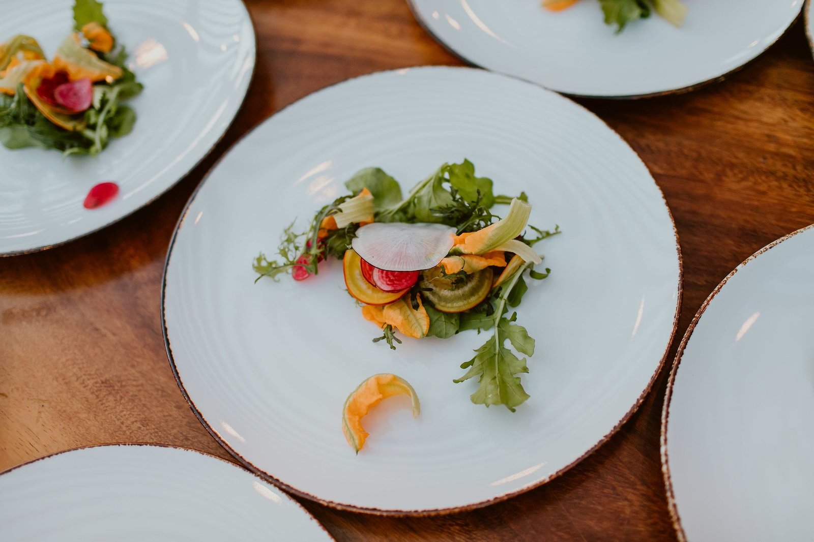 Salad at Wedding at The Cape by Thompson Hotels in Los Cabos Mexico