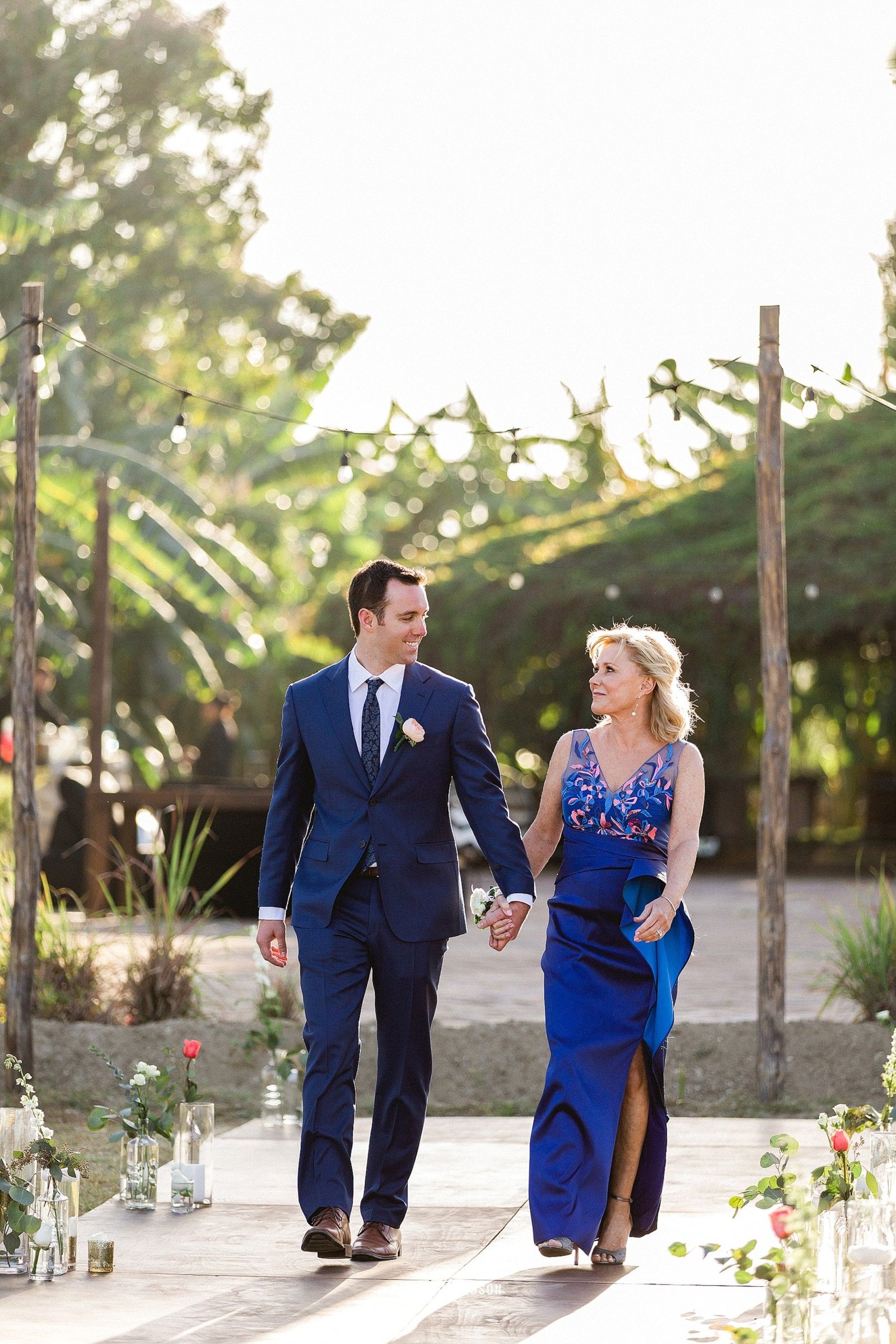 The brother of the Bride and the Mother of the Bride walked down together during the Processional. The wedding took place at Tamarindos and Sara Richardson was amazing at capturing every moment!