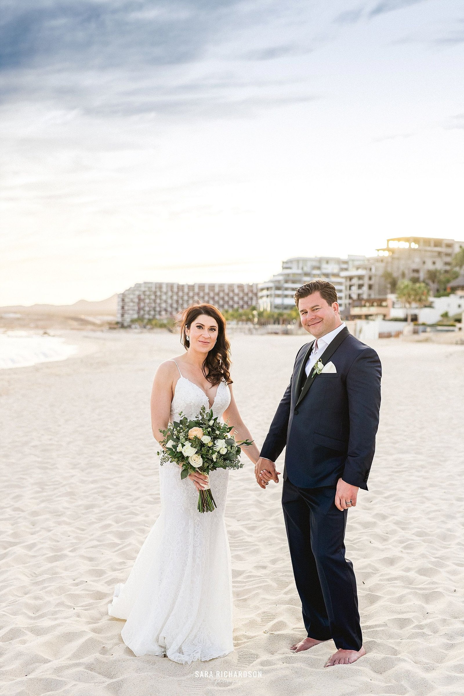 Bride and groom photo session in Los Cabos Mexico. Wedding Planning was done by Cabo Wedding Services and Wedding Design was done by Jesse Wolff