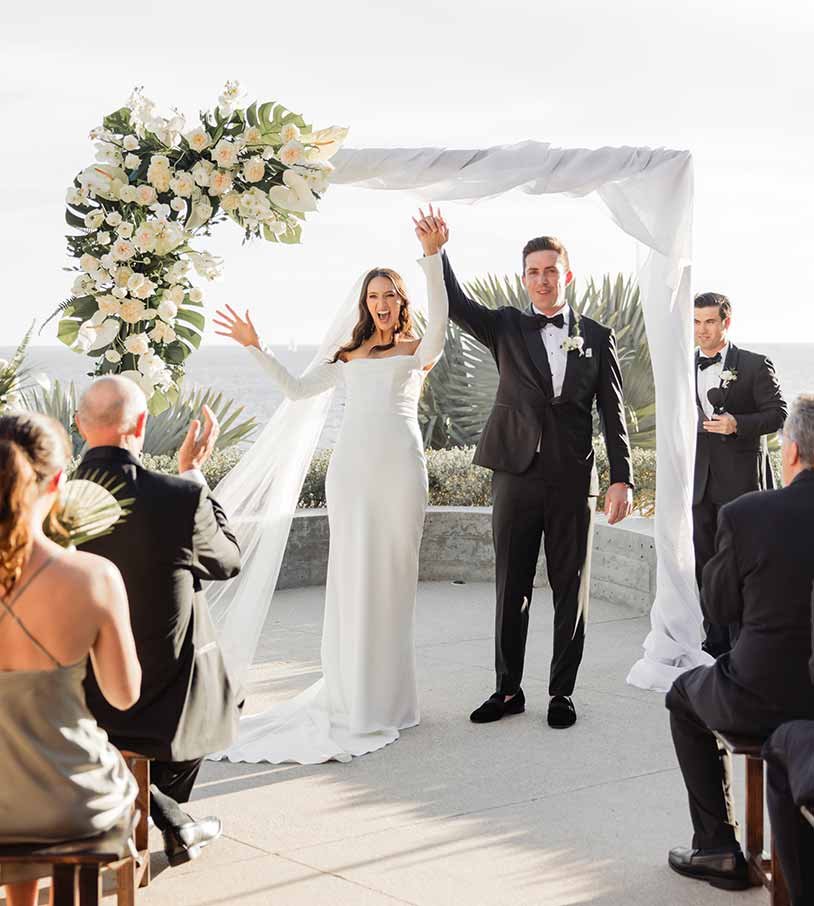 Gallery of Ceremonies themed wedding in Cabo San Lucas, executed by expert Cabo wedding planners.