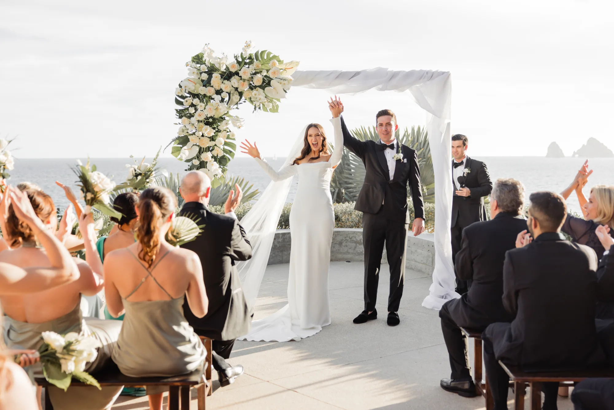 Designed Cabo wedding ready for the couple's walk down the aisle