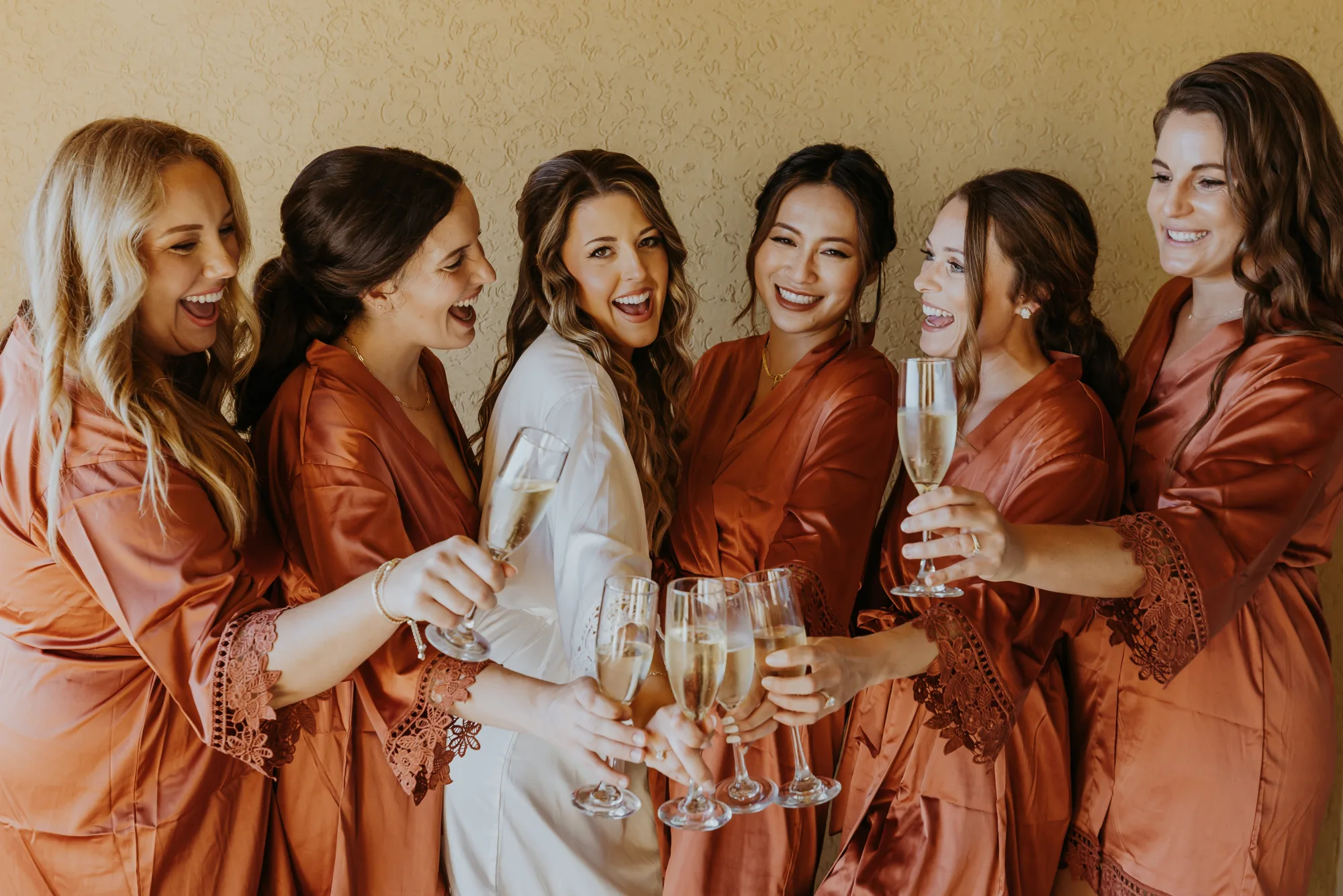 Guests gathered for a Cabo destination wedding reception