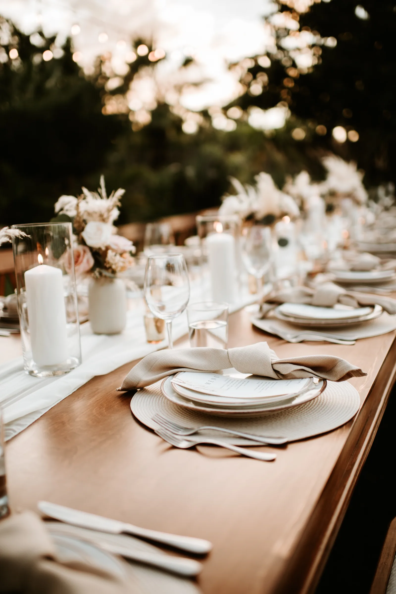 Couple reviewing a custom Cabo wedding planner package