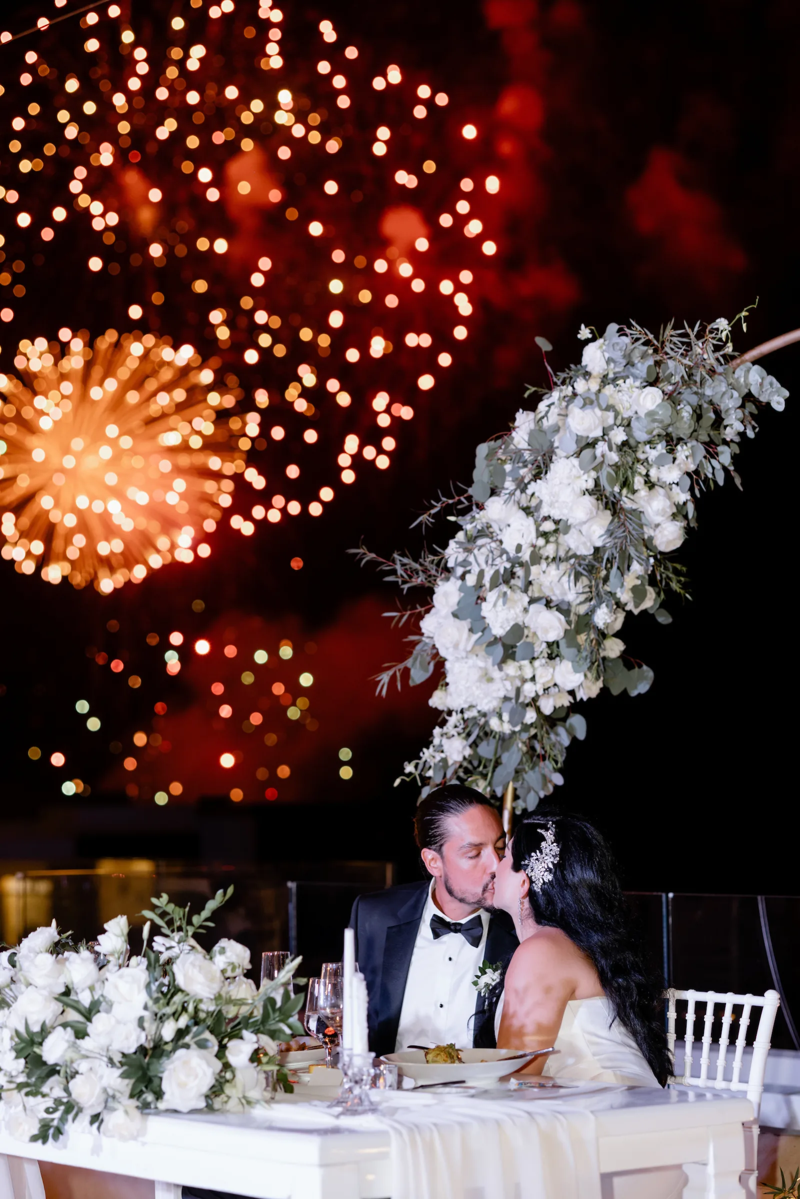 Bride and groom after choosing their Cabo wedding date