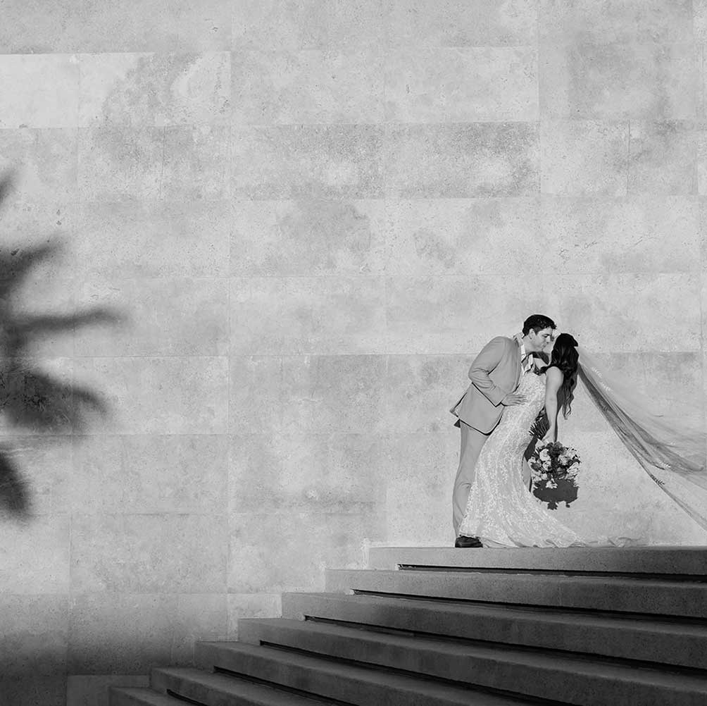 Meagan and Tayler Cabo wedding at Paradisus — produced by Cabo Wedding Services