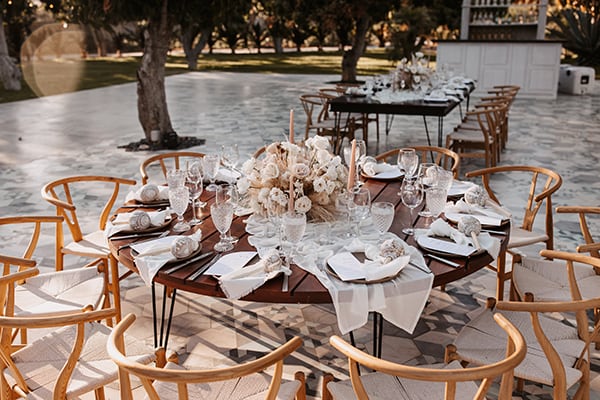 Acre Baja wedding setup in Cabo — ceremony in palm forest