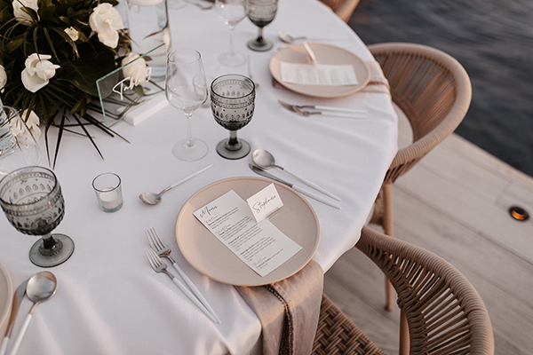 Sunset Monalisa wedding setup in Cabo San Lucas — guests enjoying panoramic views