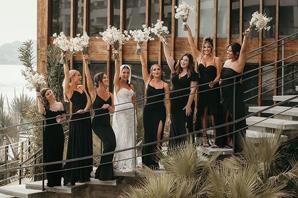 The Cape wedding setup in Cabo San Lucas — sleek contemporary hotel architecture